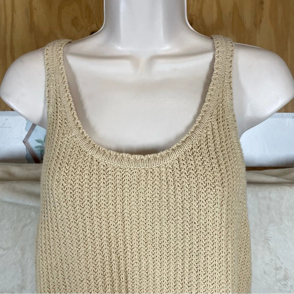 Scoop NYC Y2K sweater tank top tan neutral academia women’s XL fairy layering - Picture 6 of 9